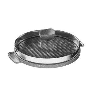 تابه گریل گرد درب دار